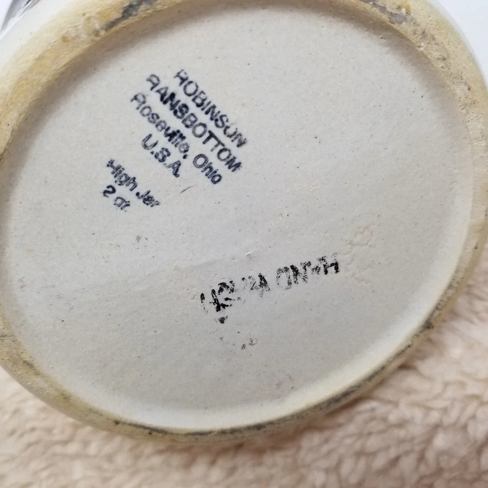 Robinson Ransbottom Roseville Ohio Crock 2qt Utensil Holder Painted Customized